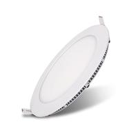 Pack de 2 Paneles Led Redondo 20W 1600Lumenes Downlight Techo Empotrable Ultrafino Aluminio Driver Incluido Facil Instalacion (6000K-Blanco Frio)