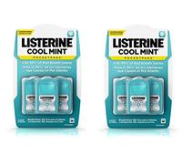 Pack de 2 paquetes (cada paquete está dividido en 3 paquetes individuales) de 72 tiras para el alieno y el cuidado oral LISTERINE POCKETPAKS, sabor a menta fresca