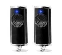 Pack de 2 piezas de repuesto para mando a distancia HSE4-868-BS, 868,3 MHz, 4 canales, puerta de garaje para HSE2-868-BS, HSE-4-868-BS, compatible con HSM4 HSE2 HS1 HS4 HSZ1 HSZ22 (negro)