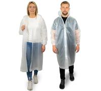 Pack de 2 Ponchos de Lluvia Impermeables - Chubasquero Largo con Capucha para Adulto - Chubasquero de Viaje Reutilizable de Mujer y Hombre - Impermeable Plegable para Accesorios de Camping y Festival