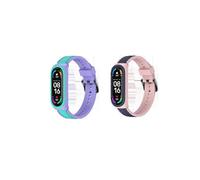Pack de 2 pulseras de repuesto compatibles con Xiaomi Mi Band 6/5/4/3, pulsera de repuesto para Xiaomi