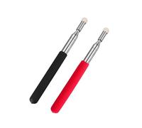 Pack de 2 punteros telescópicos para profesores, punteros retráctiles, punteros retráctiles, para profesores, guías, entrenadores, extensibles a 39,4 pulgadas (rojo y negro)