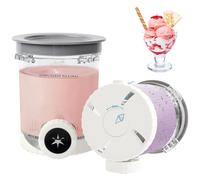 Pack de 2 recipientes para Ninja Creami Swirl Pints y tapa, recipiente para hielo compatible NC700 701 NC701Q CN701CO Ninja Creami Swirl Pints, libre de BPA y apto para lavavajillas