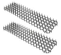 Pack de 2 rejillas para espinas de 50 cm como protección contra martas y gatos, barrera de animales, protección contra sobrepaso para balcón o valla, ajustable individualmente