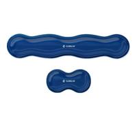 Pack de 2 Reposamuñecas Subblim Ergo Crystal Flex/ Azul Oscuro