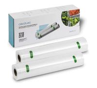 Cecotec 04072 Rollos Gofrados Set de 2 Rollos Grandes 28 x 600 cm, Superficie Gofrada, BPA Free