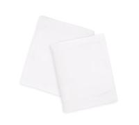 Pack de 2 sábanas bajeras 100% algodón Ajustables Color Blanco - 35x75 cm - para capazo, moisés o minicuna - Transpirables y Suaves - Fácil Lavado y aptas para Secadora