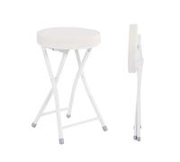 Pack de 2 Silla Plegable Cocina Acolchada con Estructura de Acero Diseño Moderno Taburete Plegable Portatil Camping Fácil de Limpiar para Cocinas Terrazas Eventos Sillas Plegables Playa(White)