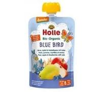 Pack de 2 Smoothies Blue Bird Pera y Arándanos - 200g Total (2 x 100g) - Puré de Fruta 100% Orgánica Calidad Demeter - Sin Azúcar Añadido y Sin Gluten - Snack Infantil desde los 6 Meses