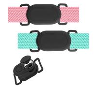 Pack de 2 soportes para Samsung Galaxy SmartTag 2, funda de silicona impermeable para collares de perro, rastreador antipérdida, protección contra arañazos para mascotas, adecuado para perros y gatos