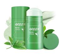 Pack de 2 Stick Mascarilla Facial de Té Verde - Limpieza Profunda y Refinamiento de Poros, Hidratante, Eliminación de Puntos Negros, Para Todo Tipo de Piel