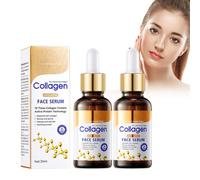 Pack de 2 Sueros Antiaging con Refuerzo de Colágeno - Skincare Glow and Protect Serum para Rostro - Collagen Peptide Serum for Face Wrinkles - Aclarado de Manchas y Luminosidad Instantánea