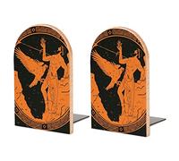 Pack De 2 Sujetalibros La Antigua Grecia Soporte Antideslizante para Libros, Estantería De Madera, Soporte para Libros para Escritorio En Casa, Biblioteca De Oficina