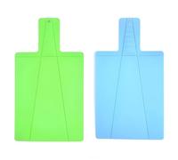 Pack de 2 Tablas de Cortar Plegables para Cocina, Camping y Picnic | Tablas de Corte para Carne, Pescado, Frutas y Verduras | Duraderas, Ligeras, Fáciles de Limpiar, Sin BPA (VERDE & AZUL)