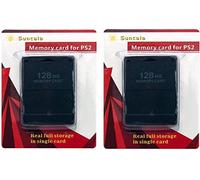 Pack de 2 tarjetas de memoria para Playstation 2, 128 MB tarjeta de memoria de alta velocidad para Sony PS2 PS2 tarjeta de memoria