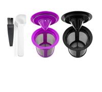 Pack de 2 tazas reutilizables para cafeteras tamaño 2.0, filtro recargable para cápsulas