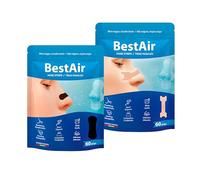 Pack de 2 Tiras Nasales Antirronquidos (90 Unidades) - 30 Negras Deportivas + 60 Color Piel para Dormir - Mejora la Respiración y Reduce los Ronquidos - Tiras Adhesivas Nasales Extra Fuertes y Cómodas