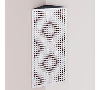 Pack de 2 trampas de graves estrechas para esquina con tela de terciopelo | Difusión - Absorción - Reflexión - Insonorización - Control acústico | 23×50cm | [REBAT - Blanco | Burdeos]