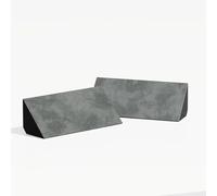 Pack de 2 trampas de graves «Mini-CINEMATIC-bt-Horizont» con terciopelo | Para montaje en esquina entre techo y pared | Arte acústico decorativo | 23×50×10 cm | Color: [Gris | N-TRAP-Horizont]