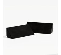 Pack de 2 trampas de graves «Mini-CINEMATIC-bt-Horizont» con terciopelo | Para montaje en esquina entre techo y pared | Arte acústico decorativo | 23×50×10 cm | Color: [Negro | N-TRAP-Horizont]