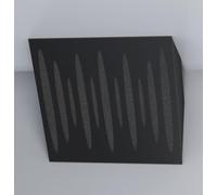 Pack de 2 trampas de graves "PULSE-Horizont" para esquinas de techo | Absorción de bajas frecuencias | Trampas acústicas de esquina para home studio/cine | [x2 PULSE-H-150mm | Negro]