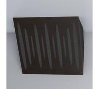 Pack de 2 trampas de graves "PULSE-Horizont" para esquinas de techo | Absorción de bajas frecuencias | Trampas acústicas de esquina para home studio/cine | [x2 PULSE-H-150mm | Wengué]