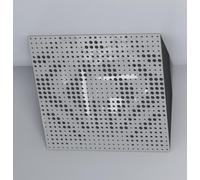 Pack de 2 trampas de graves "UNIVERSE-Horizont" para esquinas de techo | Absorción de bajas frecuencias | Trampas de esquina para home studio y cine | [x2 UNIVERSE-H-100mm | Plástico blanco brillante]