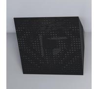 Pack de 2 trampas de graves "UNIVERSE-Horizont" para esquinas de techo | Absorción de bajas frecuencias | Trampas de esquina para home studio y cine | [x2 UNIVERSE-H-150mm | Plástico negro brillante]