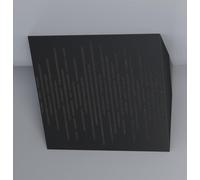 Pack de 2 trampas de graves "WAVE-Horizont" para esquinas de techo | Absorción de bajas frecuencias | Trampas acústicas de esquina para home studio/cine | [x2 WAVE-H-100mm | Negro]