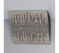 Pack de 2 trampas de graves "WAVE-Horizont" para esquinas de techo | Absorción de bajas frecuencias | Trampas acústicas de esquina para home studio/cine | [x2 WAVE-H-150mm | Sonoma]