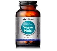 Pack de 2 - Vegan Multi Essential Complejo Multivitamínico y Mineral Completo (30 Cápsulas) - Nutrición 100% Vegana y Ecológica Viridian - Lote de 60 Uds