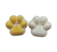 Pack de 2 Velas de Patas de Gato y Perro - Hechas a Mano con Cera de Soja de Alto Punto de Fusión | Decoración Original para Hogar, Salón y Mascotas | Set Único para Amantes de Gatos y Perros