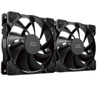 Pack de 2 ventiladores MFPROX2 de 120 mm (negros) - MARS-GAMING