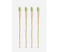 Pack de 2 y 4 Antorchas de Bambú 150 cm - Verde - CONJUNTO: Pack 4