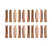 Pack de 20 boquillas de soldadura de cobre M6 x 24 mm para antorcha de soldadura MB15AK MIG/MAG, boquilla resistente al calor con apertura de 0,6/0,8/0,9/1,0/1,2 mm (0,6 mm)