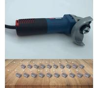 Pack de 20 cepillos de carbón para amoladoras angulares - Compatible con modelos WU900, WU829, WU816, WU771 | Juego de cepillos eléctricos de repuesto de 6 × 11 × 15 mm