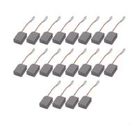 Pack de 20 escobillas de carbón para amoladoras angulares - Compatible con modelos WU900, WU829, WU816 y WU771 - Repuesto de motor eléctrico de 6 x 11 x 15 mm