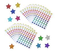 Pack De 20 Pegatinas De Estrellas, Pegatinas De Purpurina, Pegatinas De Estrellas Infantiles, Pegatinas De Recompensa Infantil, Pegatinas De Estrellas De Colores, Pegatinas Decorativas
