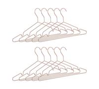Pack de 20 perchas ropa, Perchas metálicas, Perchas antideslizantes dorado rosa