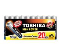 Toshiba High Power Pack de 20 Pilas Alcalinas AAA LR03 1.5V