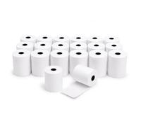 Pack de 20 Rollos de Papel Térmico, 80x80 mm, Blanco. Rollo de Papel para Impresión Térmica. TPV, Caja Registradora, Impresora de Tickets, Punto de Venta, Recibos, Comercio y Hostelería