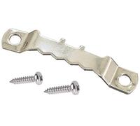 Pack de 20 soportes para marcos de fotos con dientes de sierra, 45 mm, níquel plateado + tornillos
