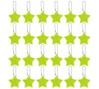 Pack De 24 Colgantes Reflectantes De Estrellas, Colgantes Reflectantes para Llaves, Colgantes Creativos para Mochilas, Colgantes Reflectantes De Seguridad
