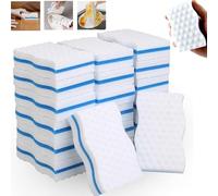 Pack de 24 esponjas de melamina para eliminar suciedad de 25 mm de grosor, esponja mágica de alta calidad, para cocinas, baños, pisos y paredes - 100 × 60 × 25 mm