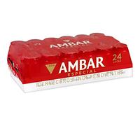 AMBAR Cerveza rubia especial pack 24 latas 33 cl
