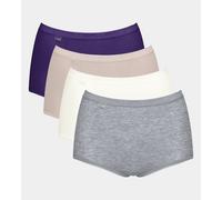 Pack de 3 + 1 gratuita Braguitas Maxi Basic+ Mujer Talla 54. Color Violeta