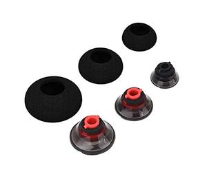 Pack de 3 Almohadillas de Repuesto con Fundas de Espuma Acolchadas para Plantronics Voyager 5200/5220/5210 Series Auriculares Bluetooth, Auriculares Suaves, S/M/L