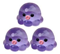 Pack de 3 Bolas de de estrés para el estrés de Pulpo de Pulpo, Lindo y Divertido Suave calmante para aliviar el estrés para el hogar, Viajes, Salud Mental, Adultos, Estudiantes