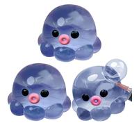 Pack de 3 Bolas de de estrés para el estrés de Pulpo de Pulpo, Lindo y Divertido Suave calmante para aliviar el estrés para el hogar, Viajes, Salud Mental, Adultos, Estudiantes