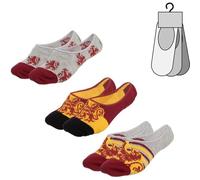 Pack de 3 Calcetines cortos Diseño Harry Potter Talla 41-46 Cómodos y Suaves - Pack Calcetines 3 Piezas Harry Potter con Estilo Único y Licencia Oficial
